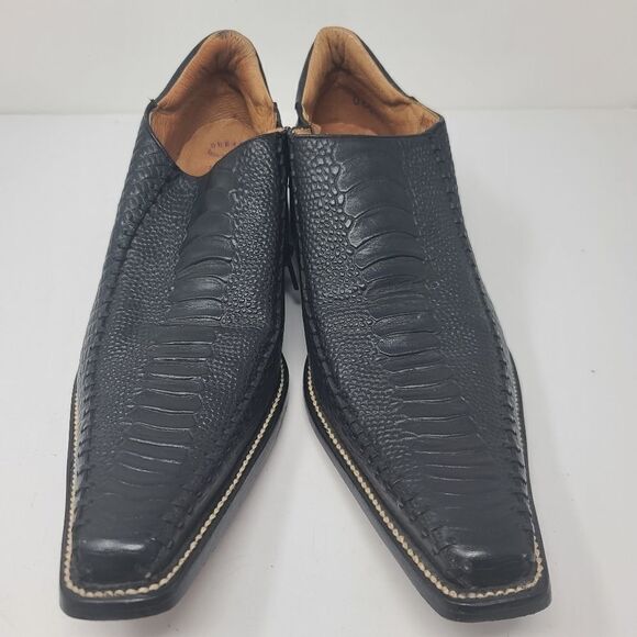 Durango Box Toe Black Shoes, Men's 9 - Picture 5 of 10